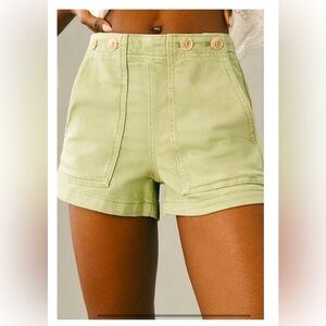 Pilcro Sage High-Waisted Shorts